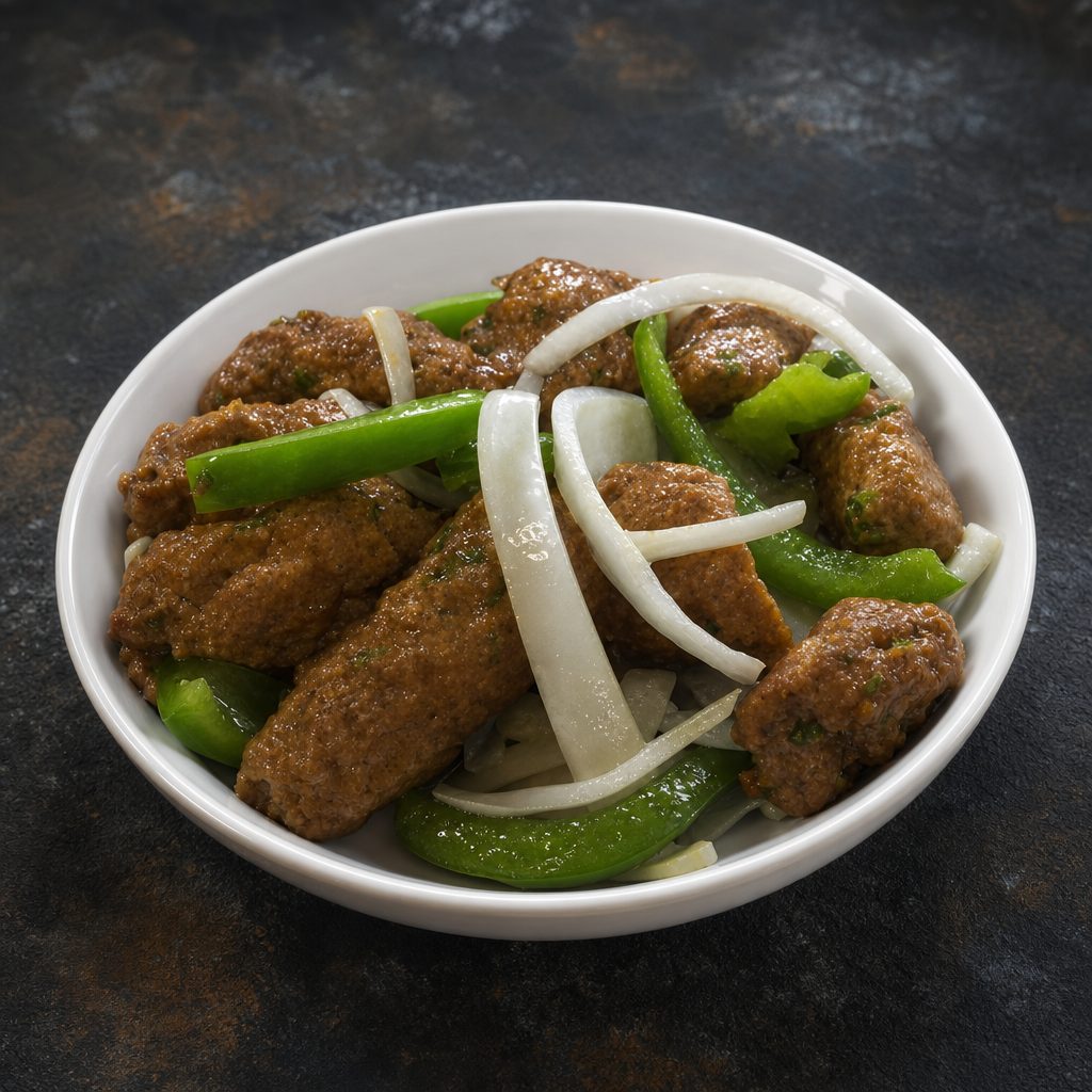 Chicken Seekh Kebab.