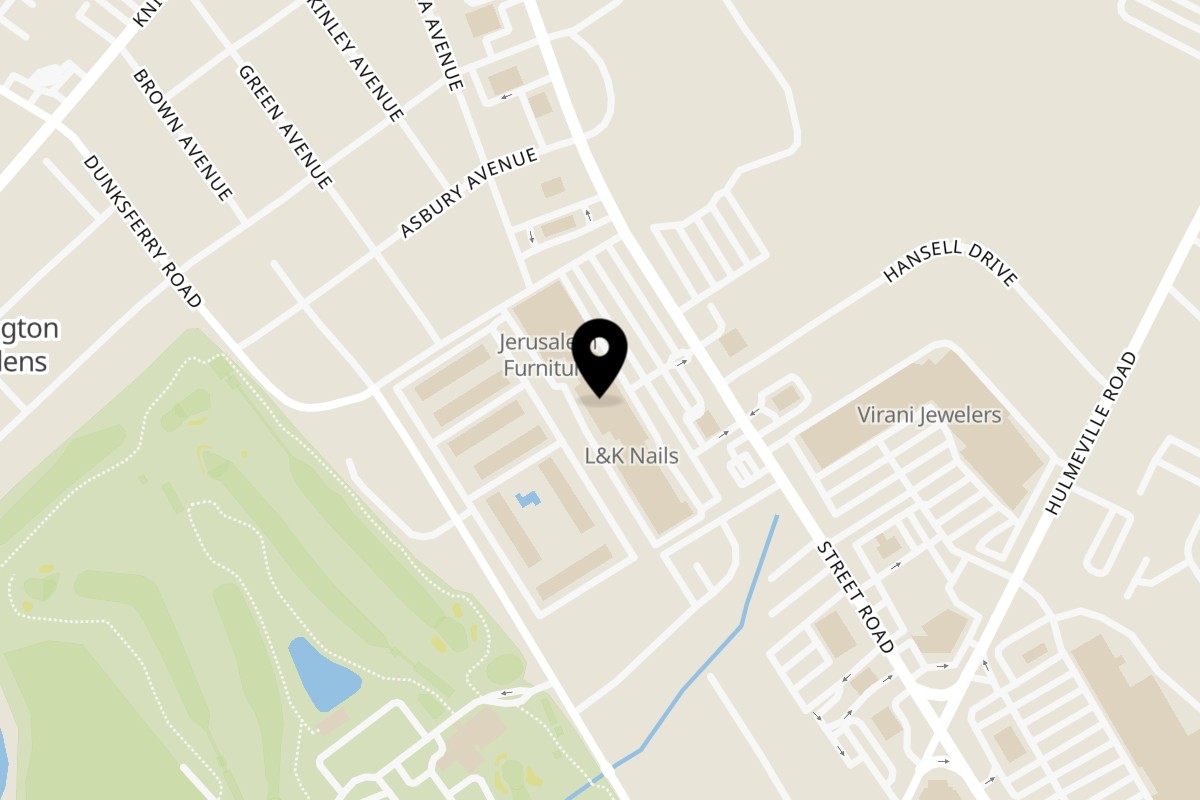 Map showing the location of Spice Rack on 2088 Street Rd in Bensalem